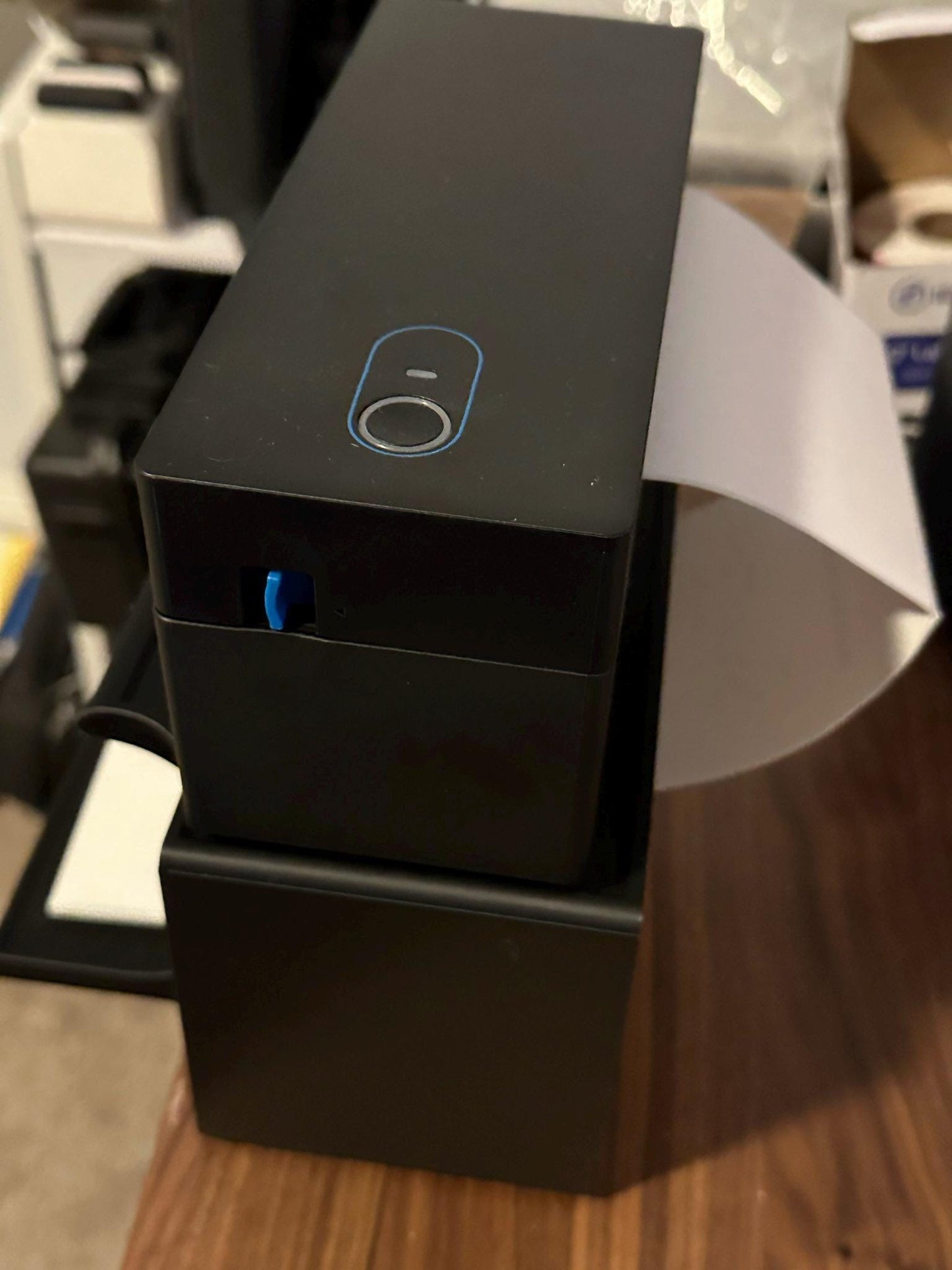 Thermal Printer Stand - Compatible with Label Rolls & Fan-Fold Labels