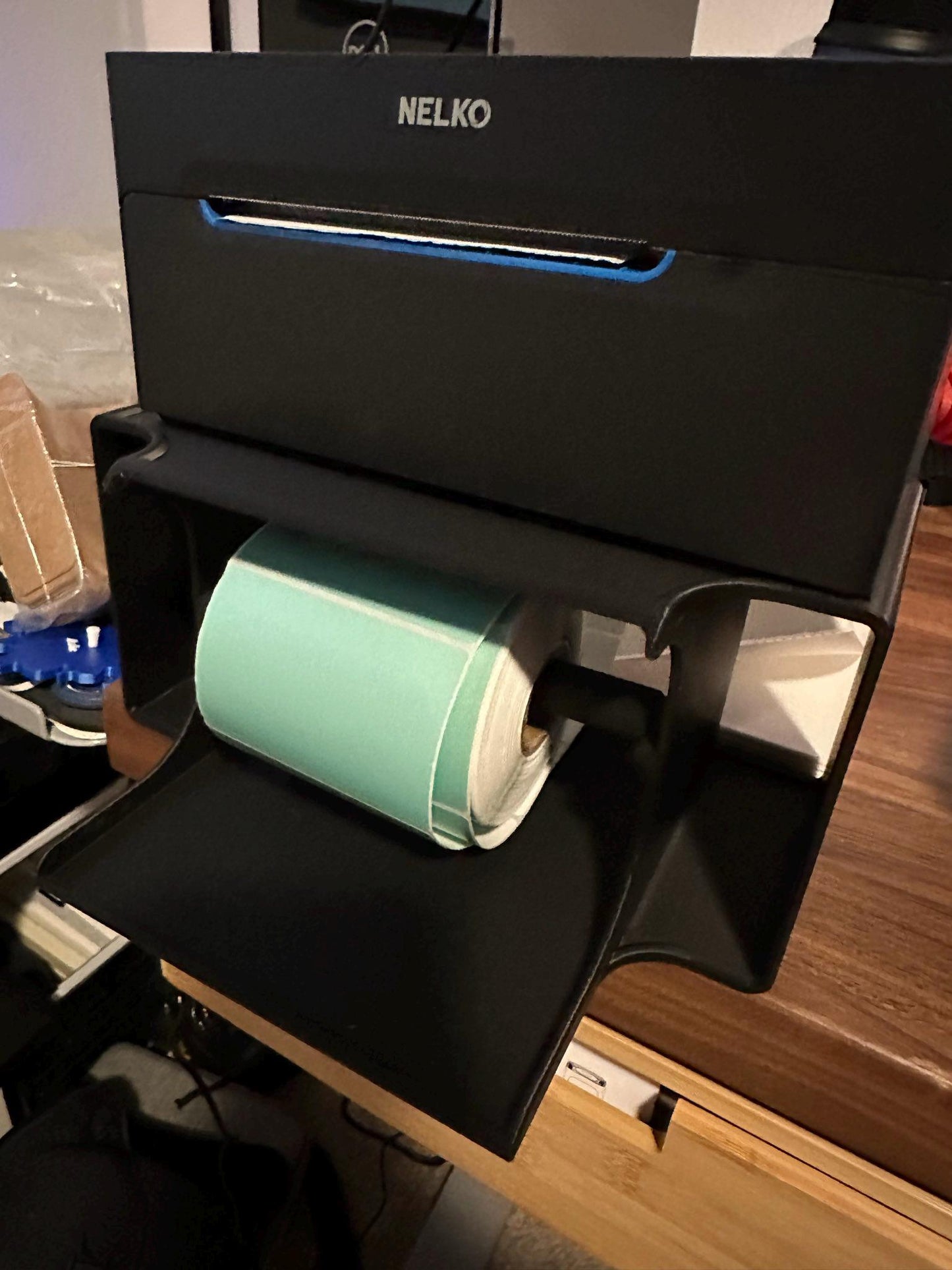 Thermal Printer Stand - Compatible with Label Rolls & Fan-Fold Labels