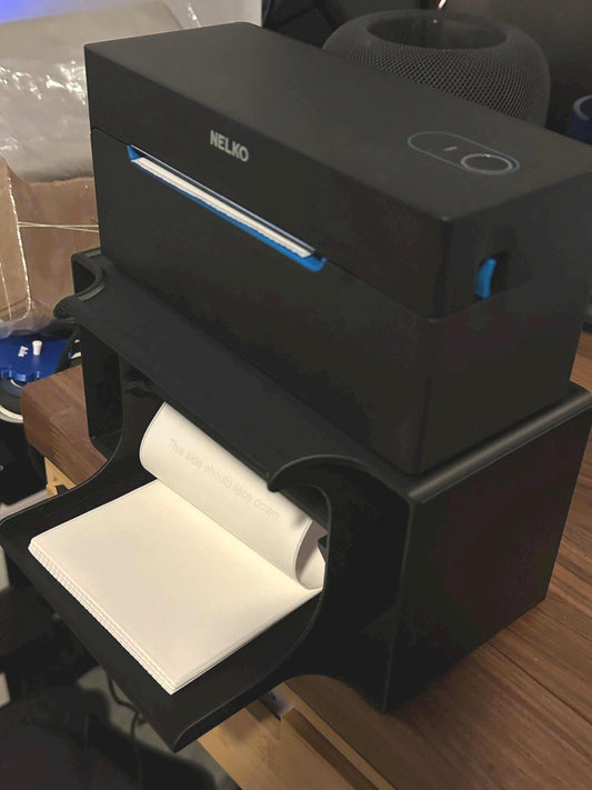 Thermal Printer Stand - Compatible with Label Rolls & Fan-Fold Labels